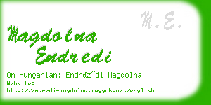magdolna endredi business card